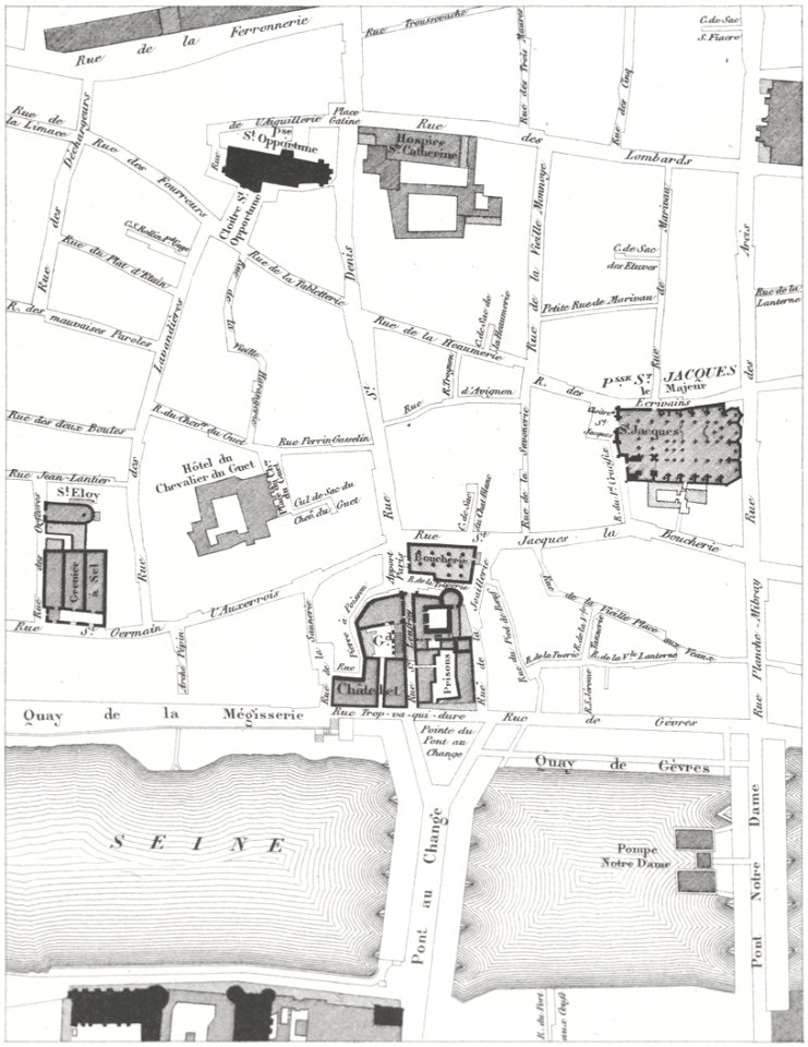 Quartier du Châtelet, 1750
