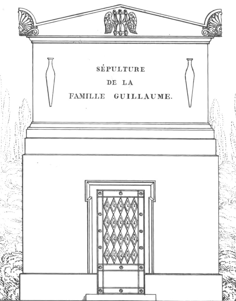 Quaglia - Le père Lachaise ou Recueil de dessins des principaux monuments de ce cimetière - Planche 8a2