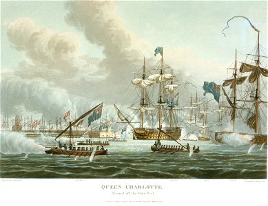 Queen Charlotte Moored off the Mole End PW4867