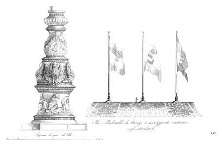 Quadri-Moretti, Piazza San Marco (1831), 16. Free illustration for personal and commercial use.