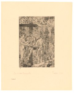 Queen Parysatis, print by James Ensor, 1899, Prints Department, Royal Library of Belgium, F. 27018