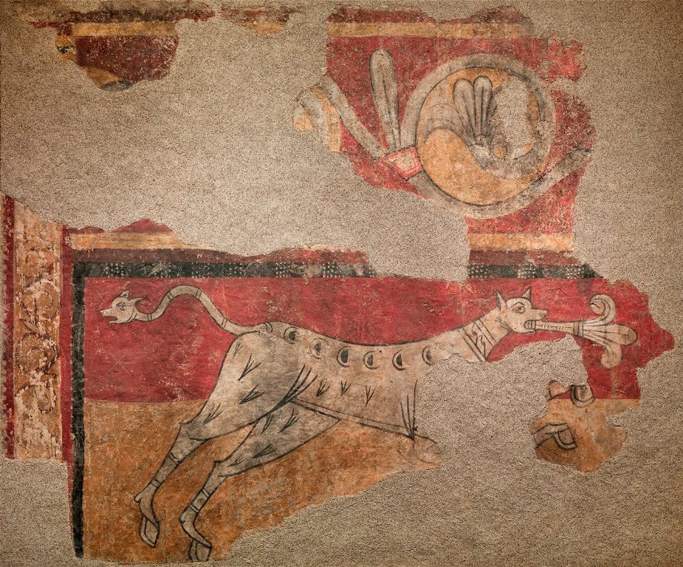 Quadruped with Fleur-de-lis from Sant Joan de Boí - Google Art Project