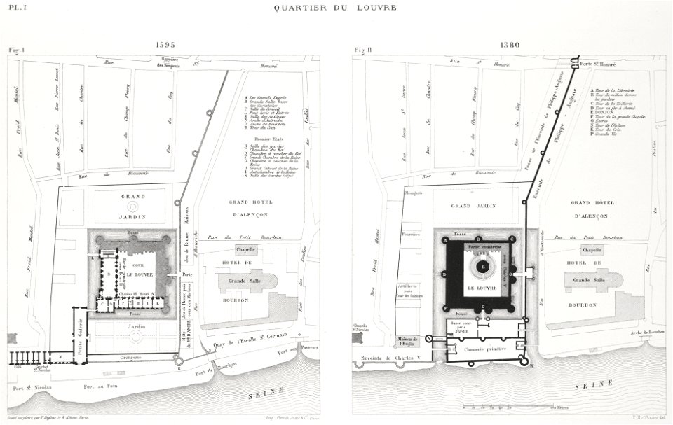 Quartier du Louvre, 1380-1595