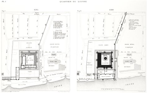 Quartier du Louvre, 1380-1595