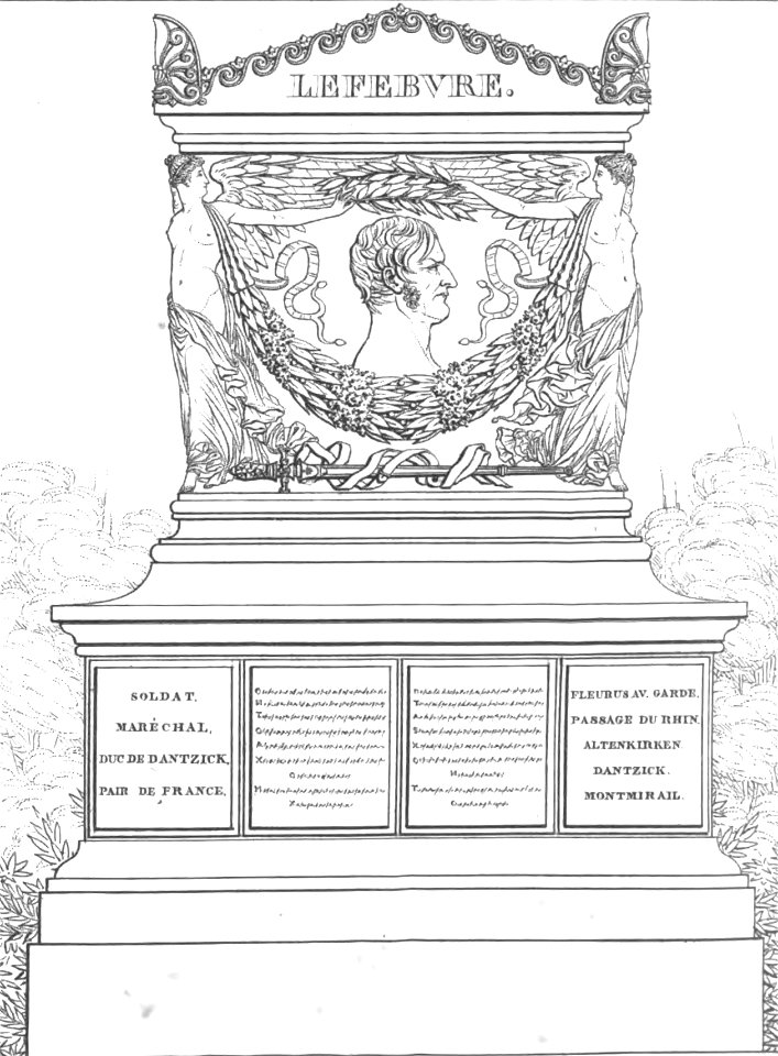 Quaglia - Le père Lachaise ou Recueil de dessins des principaux monuments de ce cimetière - Planche 12b2