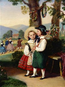 Queen Victoria, Queen of the United Kingdom (1819-1901) - A Scene from 'Der Hahnenschlag' - RCIN 403663 - Royal Collection
