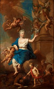 Queen Maria Theresia of Austria as the goddess Minerva