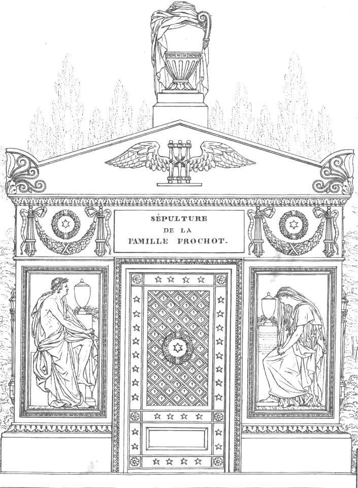 Quaglia - Le père Lachaise ou Recueil de dessins des principaux monuments de ce cimetière - Planche 11b2