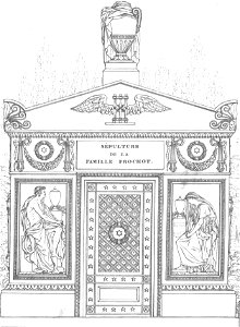 Quaglia - Le père Lachaise ou Recueil de dessins des principaux monuments de ce cimetière - Planche 11b2