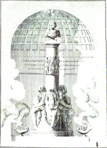 Quaglia - Le père Lachaise ou Recueil de dessins des principaux monuments de ce cimetière - Planche VI