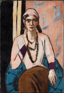 Quappi con suéter rosa (Max Beckmann, 1932—1934)
