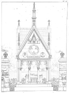 Quaglia - Le père Lachaise ou Recueil de dessins des principaux monuments de ce cimetière - Planche 19
