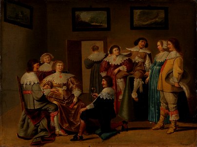Pieter Jansz. Quast - Elegant company - NG.M.00093 - National Museum of Art, Architecture and Design