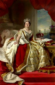 Queen Victoria - Winterhalter 1859. Free illustration for personal and commercial use.
