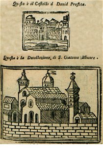 Questo é il castello di David Profeta Questa è la Decollazione di SGiacomo Minore - Bianco Noe - 1600