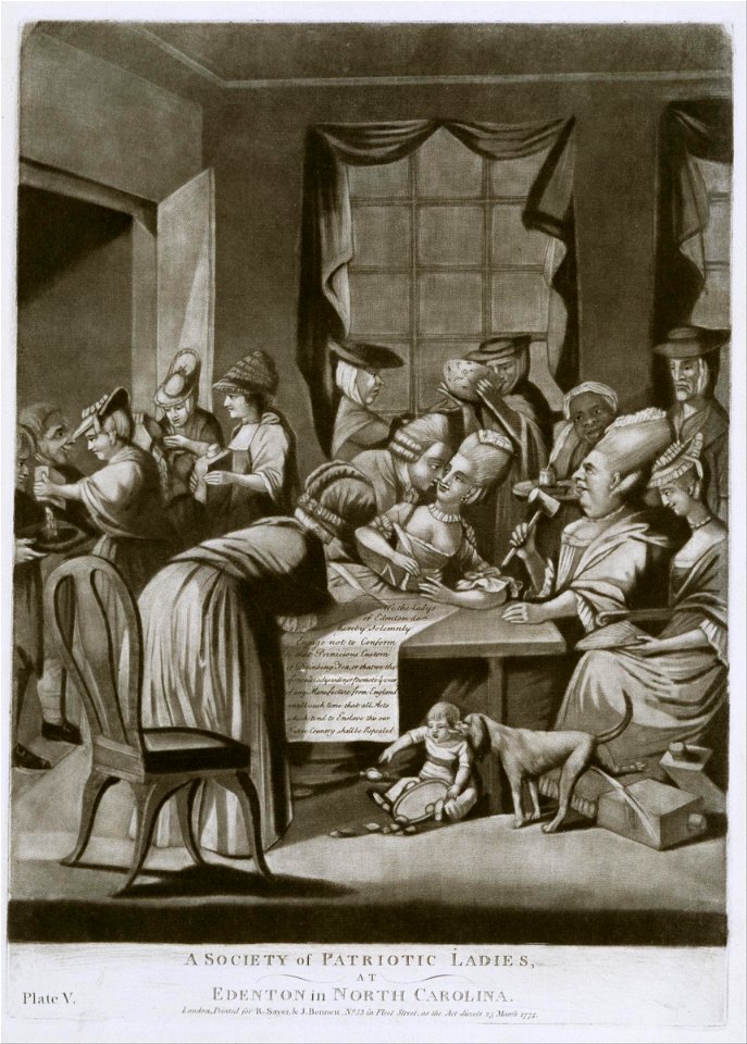 R. Sayer and J. Bennett - A Society of Patriotic Ladies, at Edenton, in North Carolina - Google Art Project