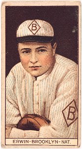 R. E. Erwin, Brooklyn Dodgers, baseball card portrait LCCN2008677444