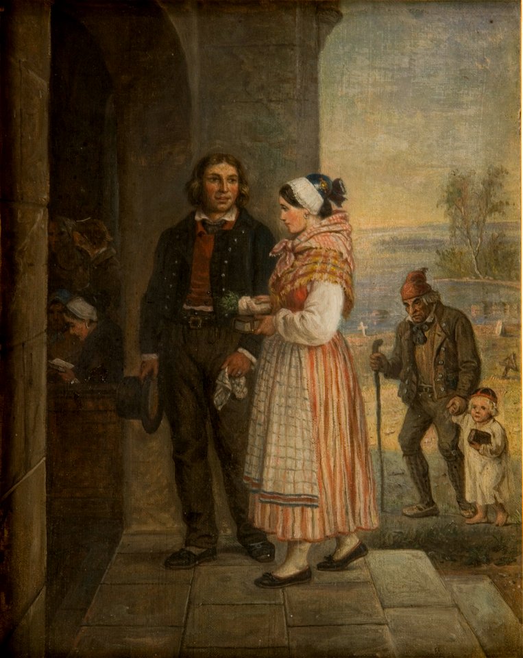 R W Ekman Kirkkoon kävijät 1867