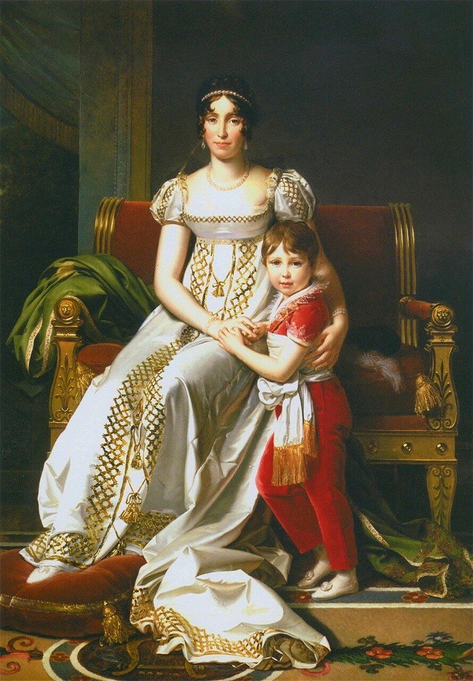 Queen Hortense and Napoléon Charles, Prince Royal of Holland
