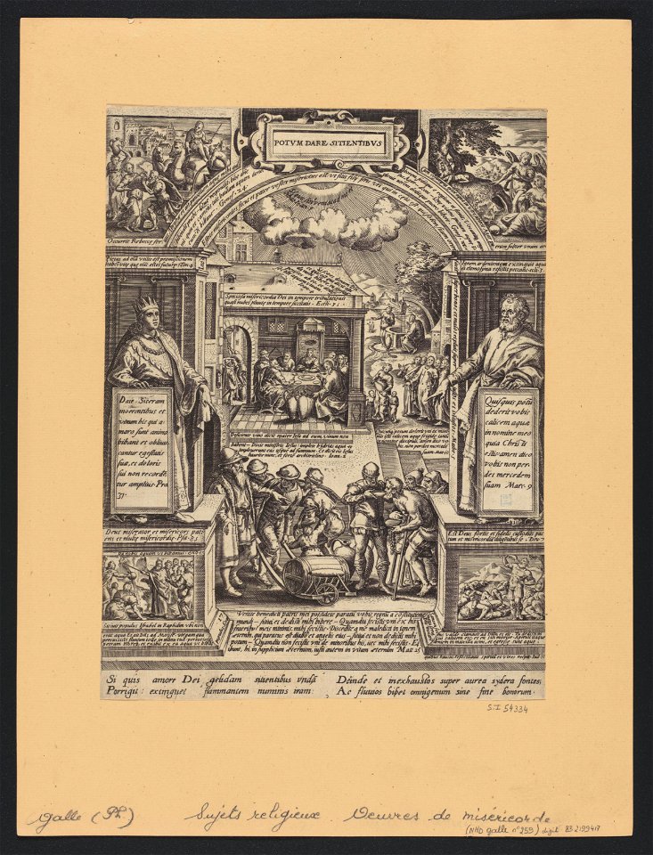 Quenching The Thirsty 1577 print by Hans Bol, S.I 54334, Prints Department, Royal Library of Belgium