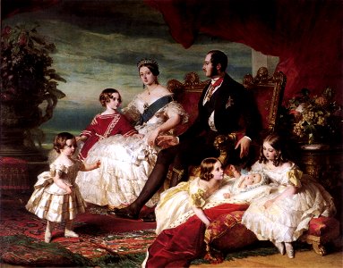 Queen Victoria, Prince Albert, and children by Franz Xaver Winterhalter
