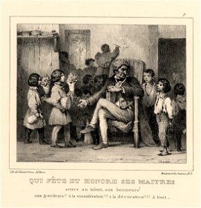 Qui fête et honore ses maitres; arrive au talent, aux honneurs! aux grandeurs!! à la décoration!!! à tout (BM 1855,0414.133)