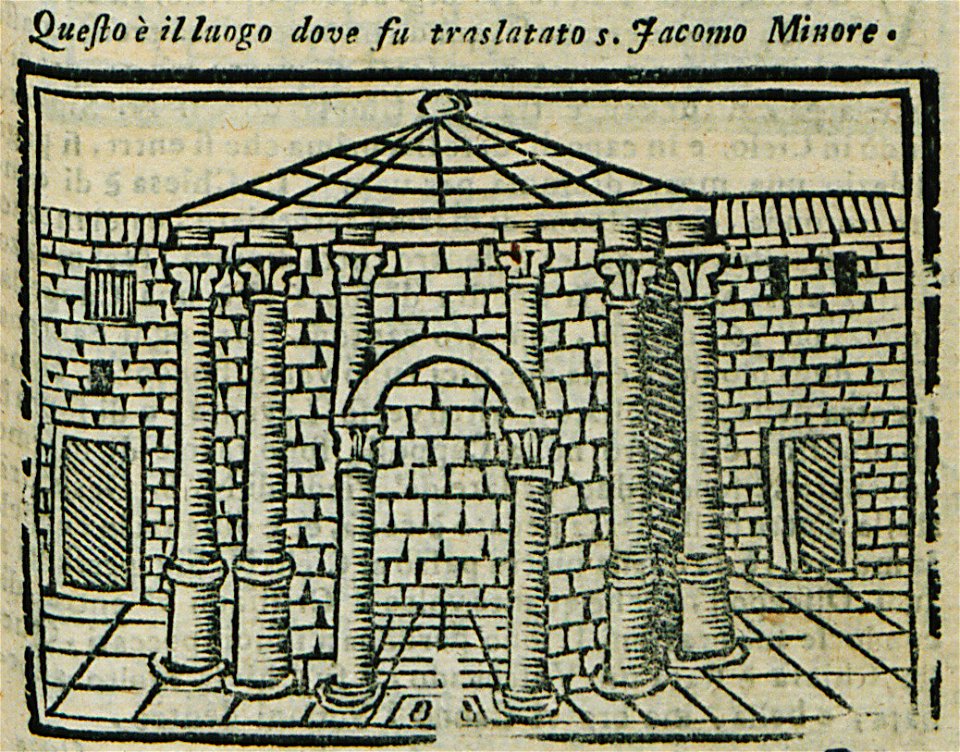 Questo è il luogo, dove fu traslatato S Giacomo Minore - Bianco Noe - 1600