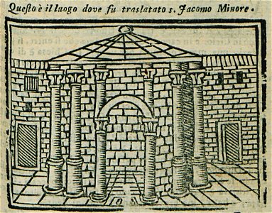 Questo è il luogo, dove fu traslatato S Giacomo Minore - Bianco Noe - 1600