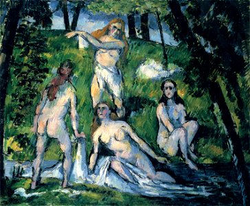Quatre baigneuses, by Paul Cézanne, Pola Museum of Art, Yorck
