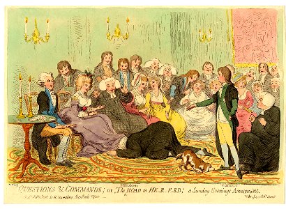 Questions & commands; or the mistaken road to He-r-f-rd; a Sunday evenings amusement (BM 1868,0808.5679)