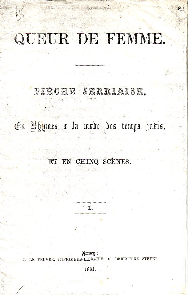 Queur de femme 1861