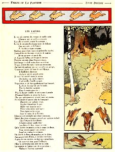 Rabier - Fables de La Fontaine - Les Lapins 1