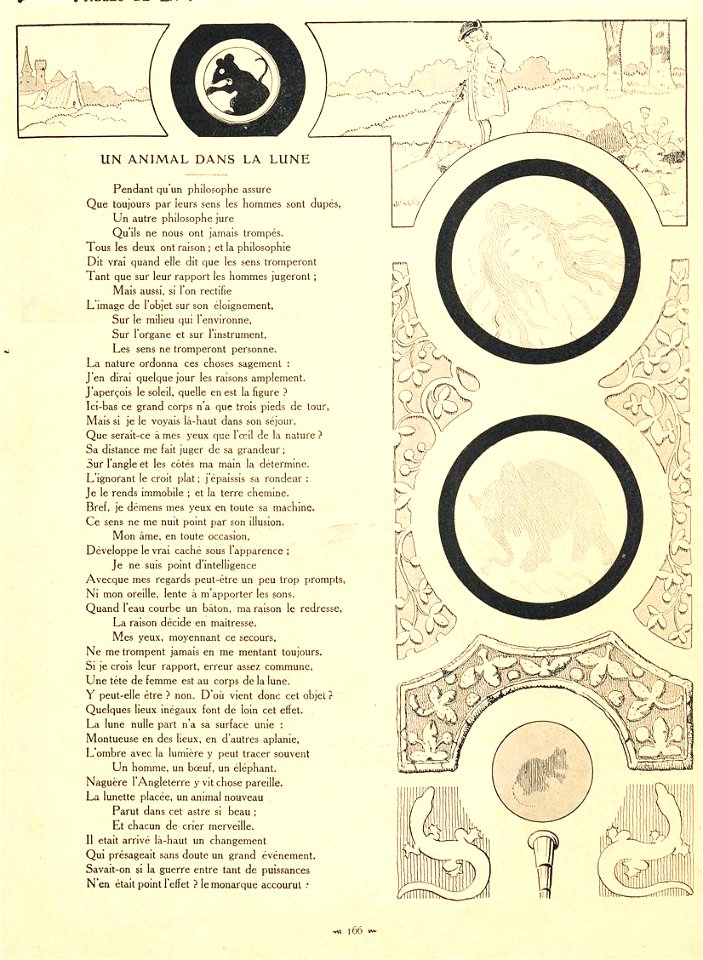 Rabier - Fables de La Fontaine - Un animal dans la Lune 1