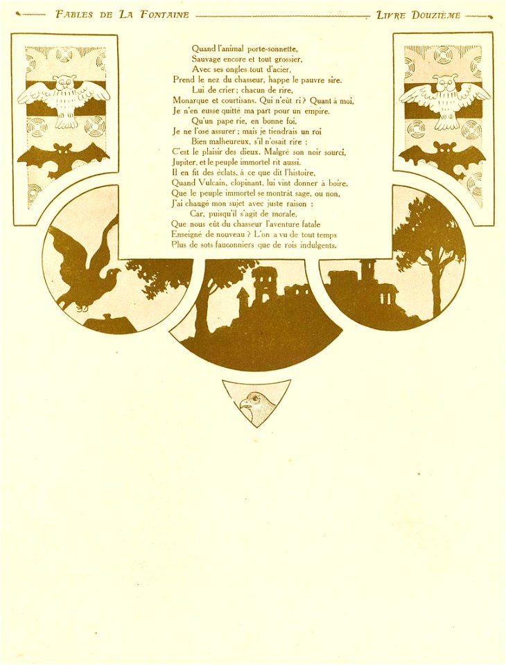 Rabier - Fables de La Fontaine - Le Milan, le Roi et le Chasseur 3