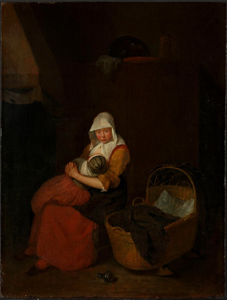 Quiringh van Brekelenkam - Mother and Child - NG.M.01369 - National Museum of Art, Architecture and Design