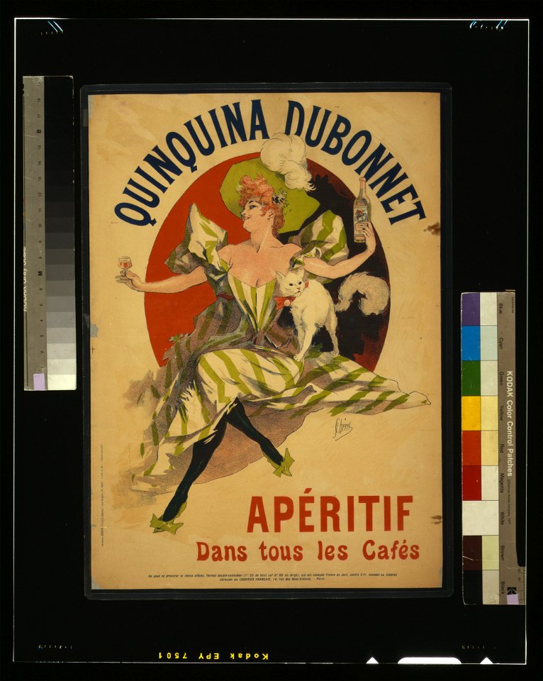 Quinquina Dubonnet apéritif dans tous les cafés - J. Chéret. LCCN2004665793