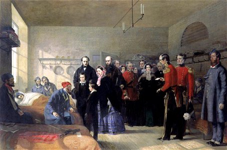 Queen Victoria's First Visit to her Wounded Soldiers by Jerry BarrettFXD