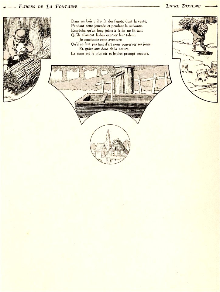 Rabier - Fables de La Fontaine - Le Marchand, le Gentilhomme, le Pâtre et le Fils du Roi 2