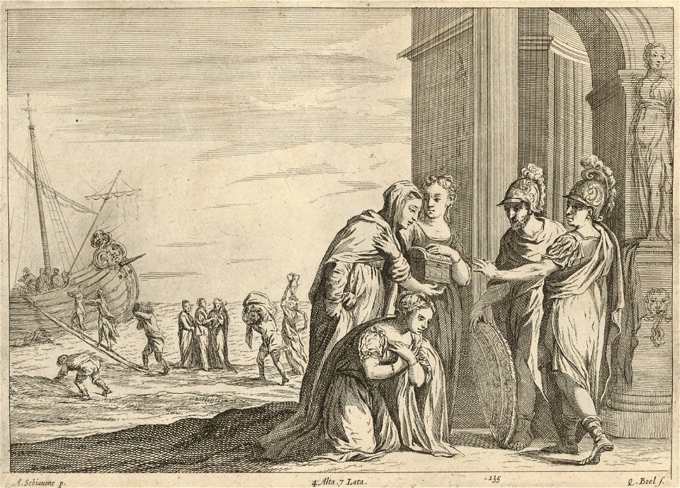 Quirijn Boel - Aeneas nimmt Abschied von Dido SVK-SNG.G 11965-136