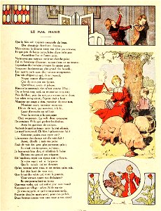 Rabier - Fables de La Fontaine - Le Mal Marié