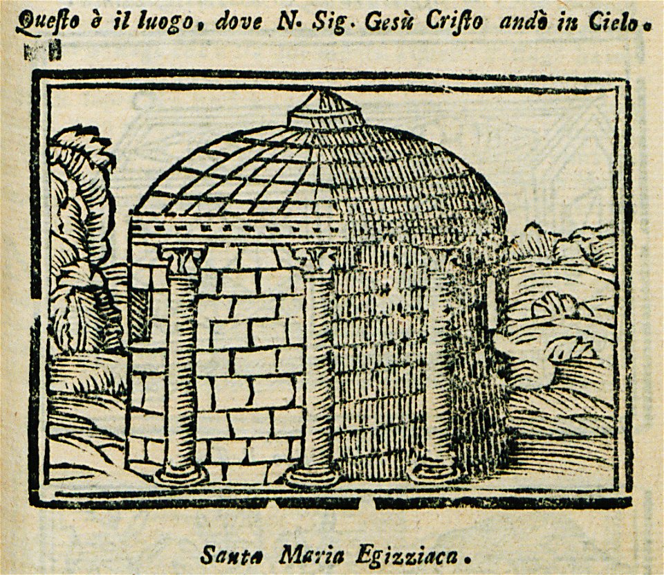 Questo dove N Sig Jesù Cristo andò al cielo S Maria Egiziaca - Bianco Noe - 1600