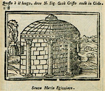 Questo dove N Sig Jesù Cristo andò al cielo S Maria Egiziaca - Bianco Noe - 1600