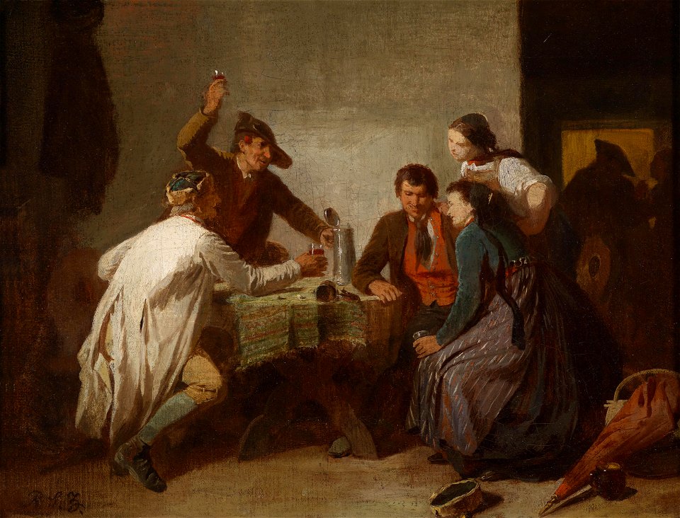 R S Zimmermann Fröhliche Wirtshausrunde
