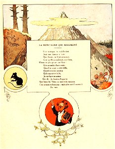 Rabier - Fables de La Fontaine - La Montagne qui accouche