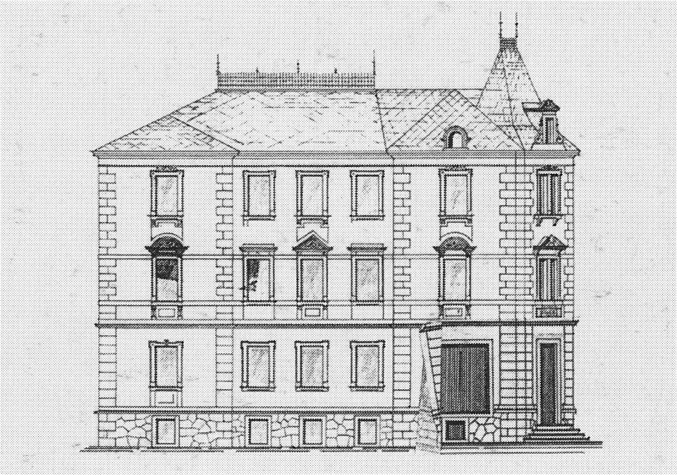 Radebeul Mietshaus Mittelstraße 1 Bauzeichnung 1897