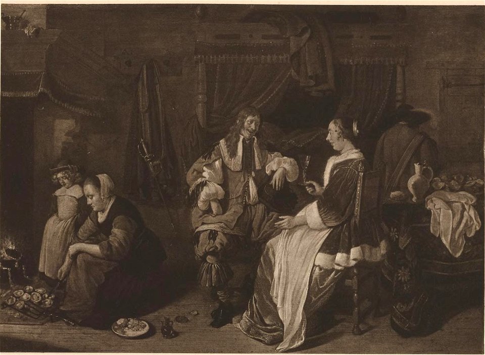 Quirijn van Brekelenkam - Soldier's Courtship gri 33125008863132 0086