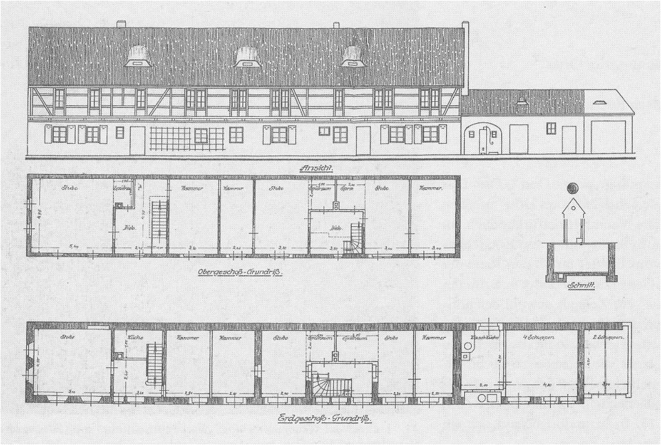 Radebeul Altnaundorf 28 Bauzeichnung 1910