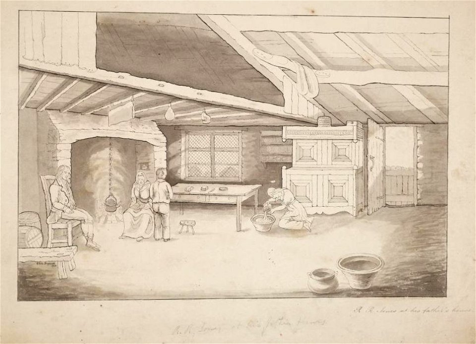 R.R. Jones at his fathers house