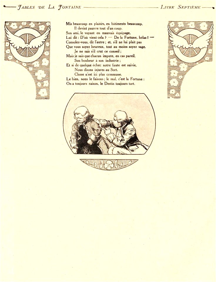 Rabier - Fables de La Fontaine - L'Ingratitude et l'Injustice des Hommes envers la Fortune 2