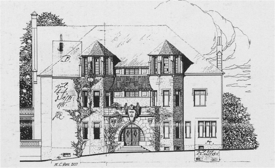 Radebeul Mohrenhaus Bauzeichnung 191011